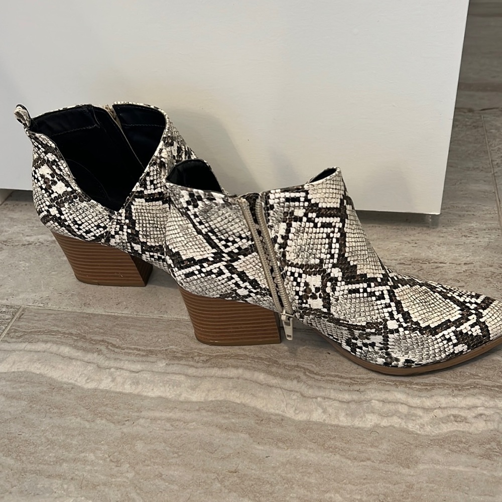 Snakeskin Ankle Boots